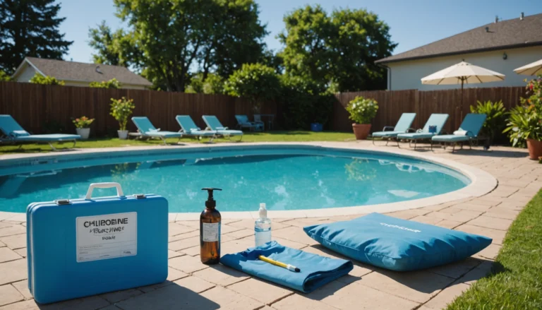 taux de chlore de 30 dans la piscine