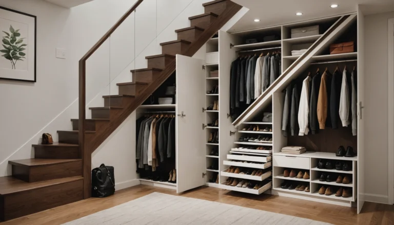 idées de vestiaire sous escalier