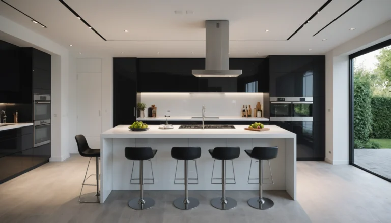 cuisinière avec extraction vers le bas