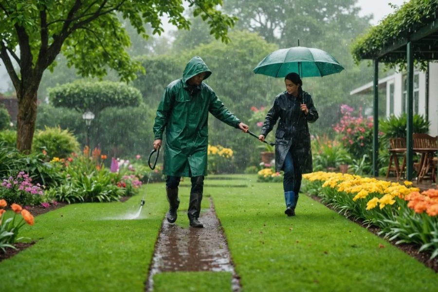 scarifier par temps de pluie